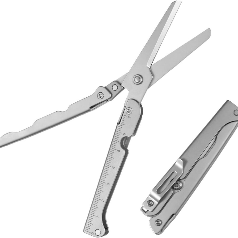 EDC scissors multitool suitable for camping survival and outdoor use foldable sc